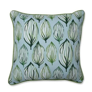Indoor Tropical Leaf Verte Throw Pillow, Green - Picture 1 of 5