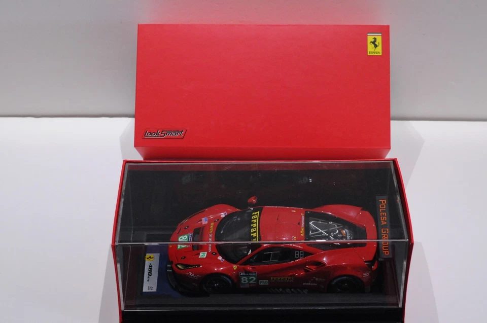 LOOK SMART FERRARI 488 GTE RISI COMPETIZIONE #82 2016 24H LE MANS SCALE 1:18 LS1 - Image 1 of 4