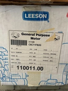 Leeson - 1/2 HP, 1200 RPM, 56, TEFC, 115/208-230V, PH 1 110011,00 - Foto 1 di 1
