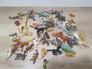 58x Tiere Figuren Alt XXL Konvolut 70er 80er Retro Kunststoff Plastik Vintage - Bild 1 von 5