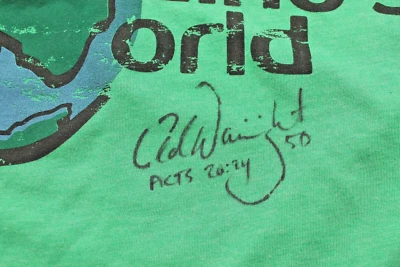 Adam Wainwright Autographed Waino's World T-shirt Size XL - Image 1 of 2