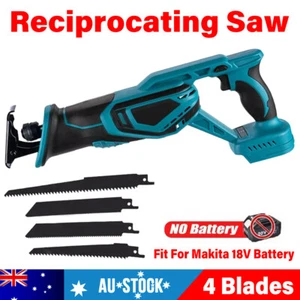 Cordless Electric Reciprocating Saw 4 Blades Cutting Tool For 18V Makita Battery - Picture 1 of 12