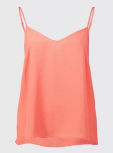 Tu Woman Size 12 Ladies V Neck Coral Strappy Cami Top New - Picture 1 of 1
