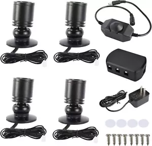 4Pack Dimmable LED Mini Spotlight for Display Cabinet Showcase 3000k Warm White - Picture 1 of 13
