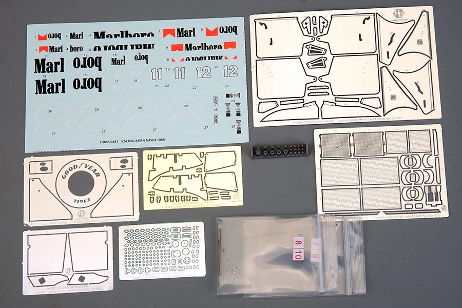 Hobby Design 1/24 MP4/4 1988 Detail Set for Meng kit #CS-007 - Image 1 of 1