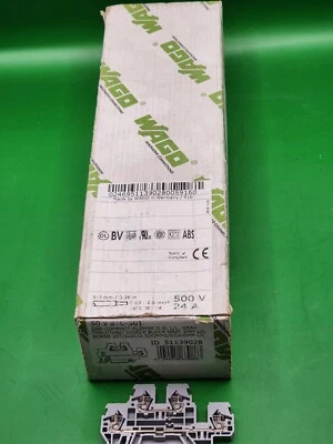 WAGO 870-501  2-Level Double Deck CLAMP Terminal Block 28-12AWG PACK OF 50 NEW - Image 1 of 4