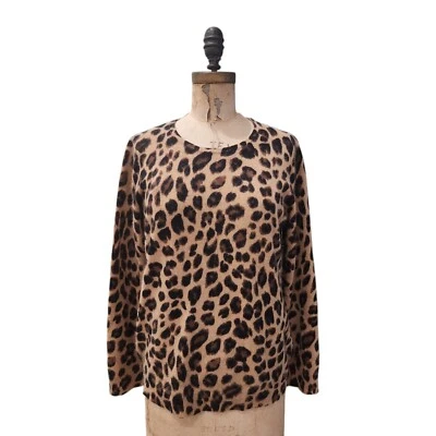 Suéter Charter Club Lujo Cachemira Leopardo L Usado en Excelente Condición Foto 1 de 4