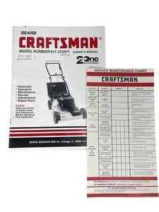 Sears Craftsman Owner Manual 5.0 22 Mulcher Bagger Self Propelled 917.372471 - Picture 1 of 12