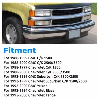 Kit de deflector de parachoques delantero para Chevrolet GMC C/K 1500 2500 3500 1988-2000 Yukon Foto 1 de 4