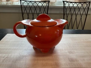 Vintage Caliente Orange Teapot USA - Picture 1 of 6