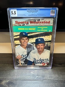CGC 5.5 Newsstand Edition Sports Illustrated-Bill Russell&Claude Osteen-8/20/73 - Picture 1 of 1