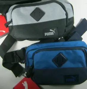 Puma Exploration Hip Sack Fanny Pack Waist Bag Black Gray Blue - Picture 1 of 10