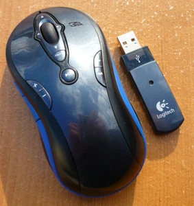 Logitech MediaPlay 11 Button Wireless Mouse /w Receiver #4 - VG Condition - Picture 1 of 6