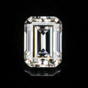 12.69 Cts Moissanite Emerald Forever One Loose VVS1 E-F Color Engagement