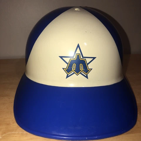 Vintage Seattle Mariners Laich Adjustable Plastic Batting Helmet Full Size MLB Cover