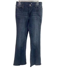 Denim & Co. Canyon Retreat Regular Easy Stretch Slit Jeans Light Wash 2 A575704 - Picture 1 of 8
