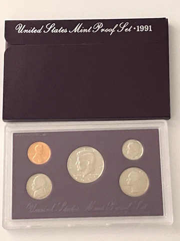 1991 US Mint Proof Set Cover