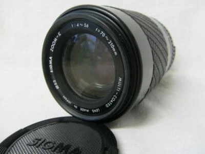 Lente de montaje Sigma Zoom-K 4-5,6 70-210 mm MC Nikon Ai + tapas Foto 1 de 4