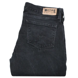Mustang Women's Straight Fit Jeans Size 30x34 Dark Gray Mid Rise Stretch Denim - Picture 1 of 10