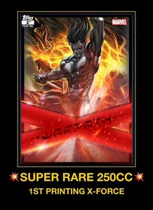 Topps Marvel WARPATH Collect Digital Trader X-FORCE HOMBRE PRIMERA impresión EPIC 250cc - Imagen 1 de 3