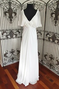 ABITO DA SPOSA FORMALE F140 MORRELLL MAXIE 13363 TAGLIA 18 AVORIO GD NUOVO - Foto 1 di 13