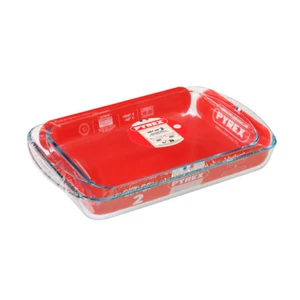 Set de 2 plats 35x23 cm et 40x27 cm verre 40x27 cm - Imagen 1 de 1