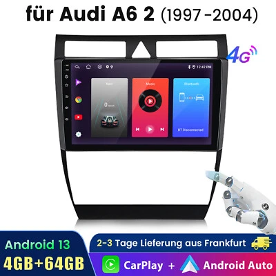 9" Android Touchscreen Autoradio DAB Radio GPS Navigation für Audi A6 C5 S6 RS6 - Bild 1 von 4
