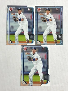 WILLY ADAMES LOT OF 3 2015 Bowman 1ST BOWMAN SILVER RC /499 + BASE RC #BP61 (x2) - Picture 1 of 6