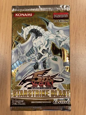 Starstrike Blast 1st Edition STBL Booster Pack Sealed Yugioh 2010 - Image 1 of 2