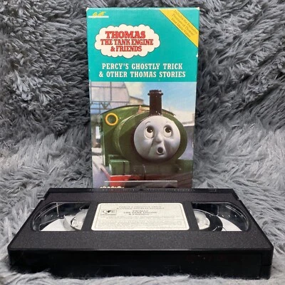 Thomas The Tank Engine Friends Percys Ghostly Trick VHS Tape George Carlin Train - Image 1 of 4