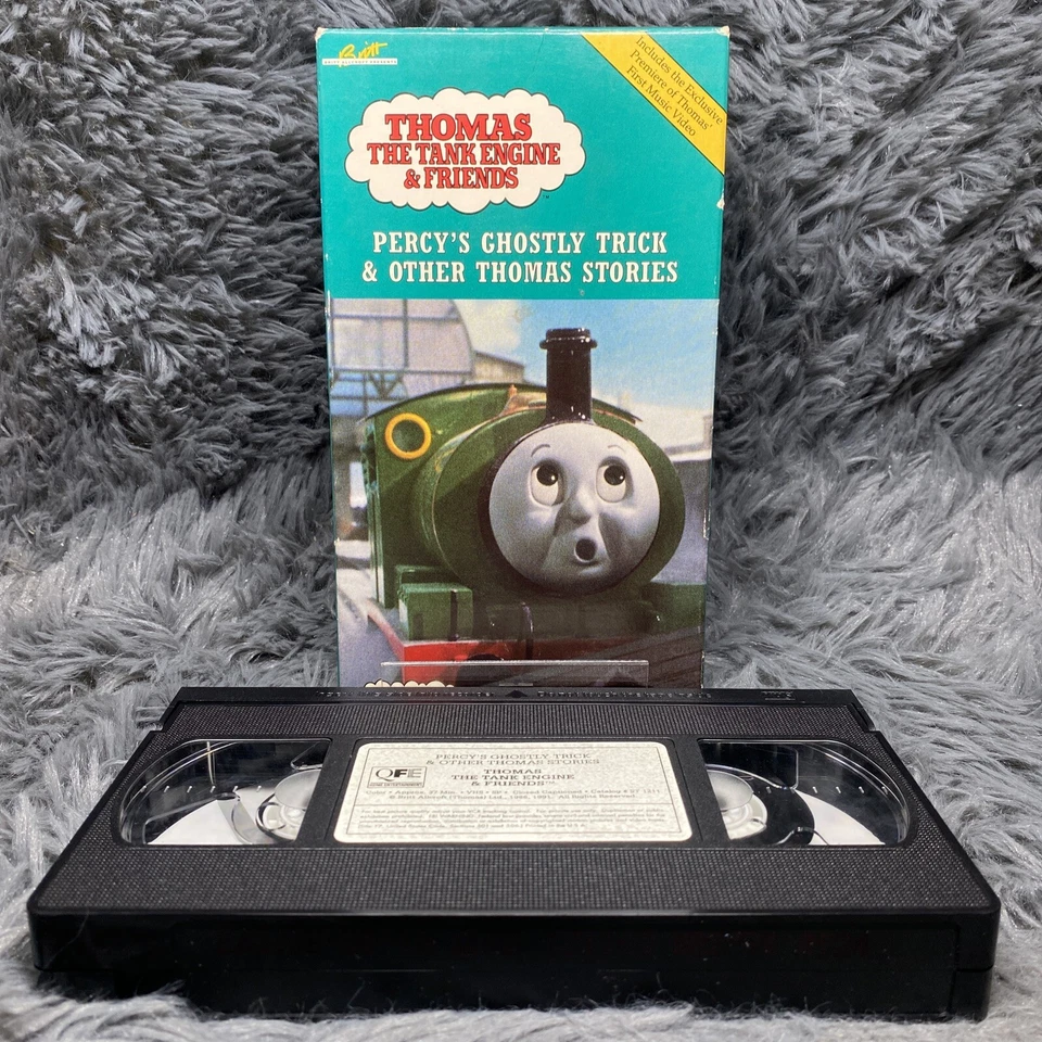 Thomas The Tank Engine Friends Percys Ghostly Trick VHS Tape George Carlin Train - Image 1 of 4