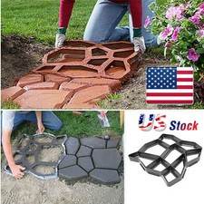 14" Garden Path Maker Mold Driveway Paving Stone Concrete Pavement Mould Paver