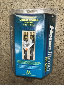 Acoustic Research AR HT121 6ft High Performance Home Theater S-Video Cable NOS - Picture 1 of 2