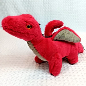 Demdaco Plush Dragon Red Winged 12" - Picture 1 of 5