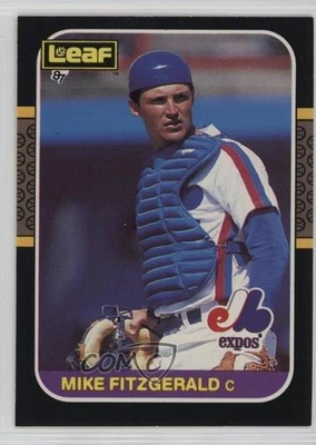 1987 Leaf Canadian Mike Fitzgerald #222 - Image 1 of 2