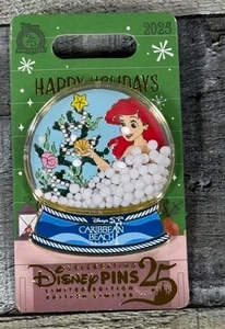 Spilla Disney Parks 2025 Natale Caraibi Beach Resort Ariel Snow Globe Vacanze - Foto 1 di 1