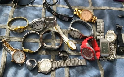 16 Watch Lot SOLD AS IS For Parts Some Working Read Description  - Image 1 of 4
