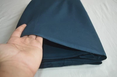 Dark Blue Plain Fabric 100% Cotton 2.5 Yard Fabric NO TARRIF CHARGES 100%✅ ZK_68 - Image 1 of 4