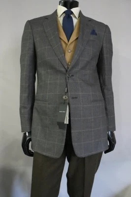 Nuevo con etiquetas Abrigo deportivo Giorgio Armani etiqueta negra Italia cachemir mezcla seda 38 R Foto 1 de 4