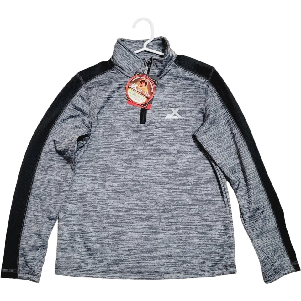 ZeroXposur ZX Dri-Tech Boy Long Sleeve Shirt Size M (10-12) Gray polyester - Image 1 of 4