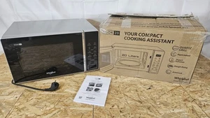 Whirlpool Kombimikrowelle MWP 203 SB, Schwarz/Silber, 20 L, 700 W Mikrowelle - Bild 1 von 11