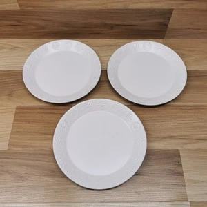 3 x Vintage Portmeirion Pottery Totem White Matt 18.5cm Side Plates - Picture 1 of 11