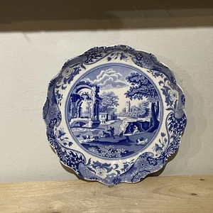 Spode BLUE ITALIAN Round Fluted Dish - Picture 1 of 2