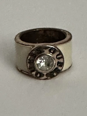 Anillo Auténtico Firma Guess - Marfil y Dorado talla 7 Foto 1 de 4