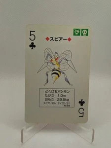 Beedrill 5 of Clubs Red Charizard Deck 1996 Pokémon Poker Playing Card NM - Picture 1 of 2
