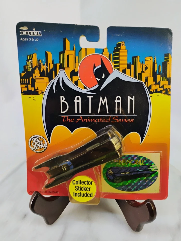 De colección El Batimóvil con Pegatina Batman La Serie Animada ERTL Batman Die Cast  Foto 1 de 4