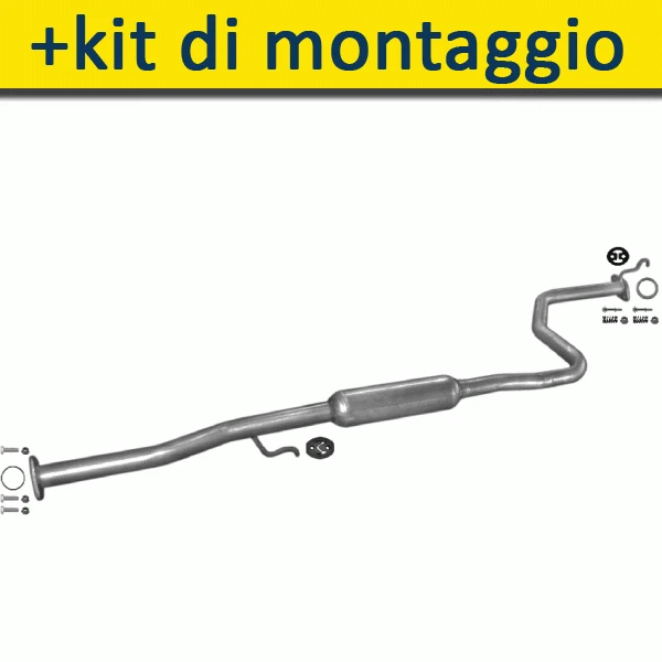 HONDA CIVIC 1.4 75-90/90HP 1996-2001 Silenziatore Marmitta Centrale+ - Immagine 1 di 1