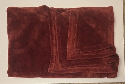 Manta Cannon Vintage Borgoña Vellón Cálido Solf 64x47 Foto 1 de 3