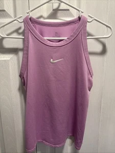 Nike Court Dri Fit Tank Top Slim Fit Tennis Purple Girls Large L - Picture 1 of 7