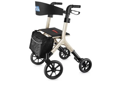 WALK MATE Rollator Walker 10”Seniors Cup Holder Height Adjust Fold Lightweight - image 1 of 4